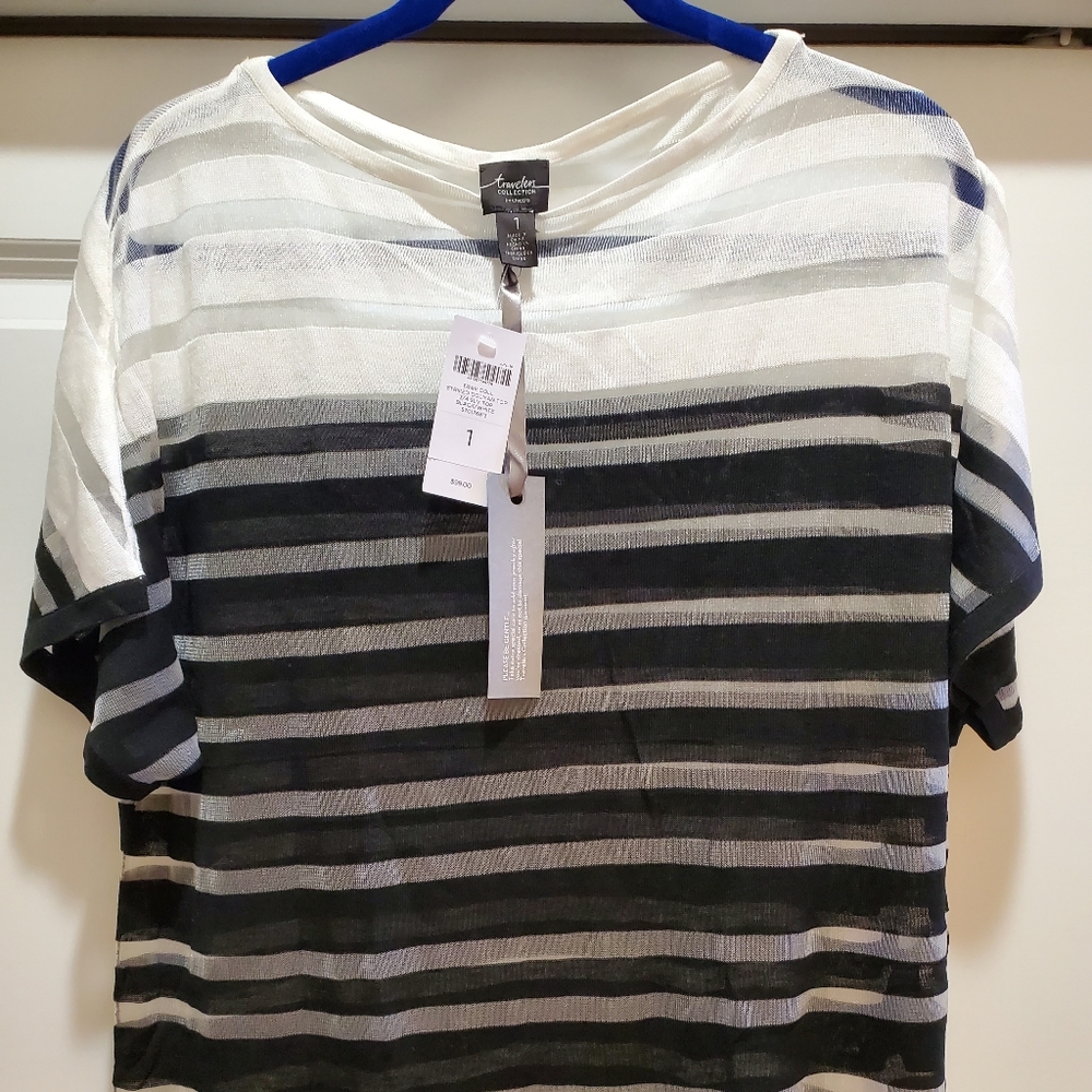Striped Dolman 3/4 Sleeve